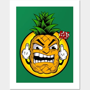 Not Happy Pineapple Posters and Art